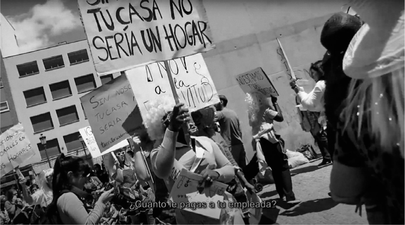 1 
Mayo Pimentel, Territorio Doméstico: Politizando los delantales, las ollas y las calles, 2019, video still (12:56)
