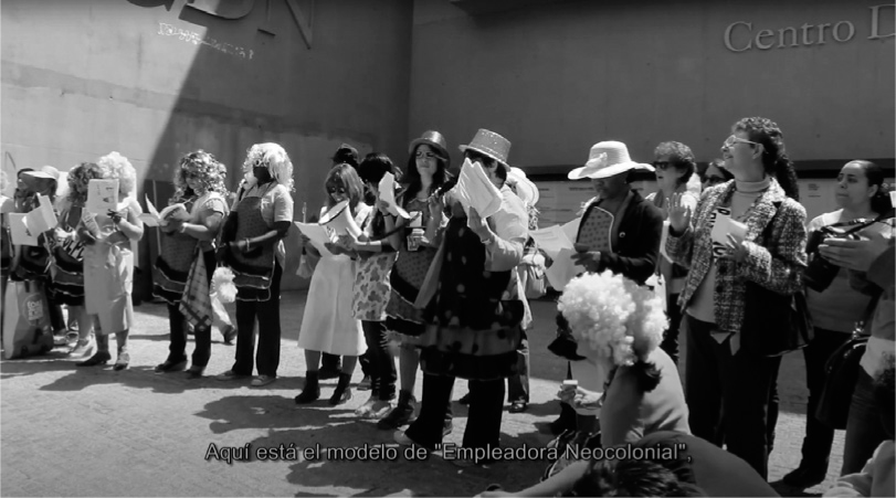 2 
Mayo Pimentel, Territorio Doméstico: Politizando los delantales, las ollas y las calles, 2019, video still (11:57)
