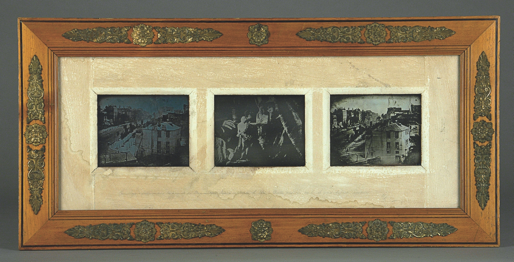 5 
Ornamented frame housing the daguerreotypes taken by Daguerre and presented as a gift to King Ludwig I of Bavaria in August 1839. Munich, Bayerisches Nationalmuseum