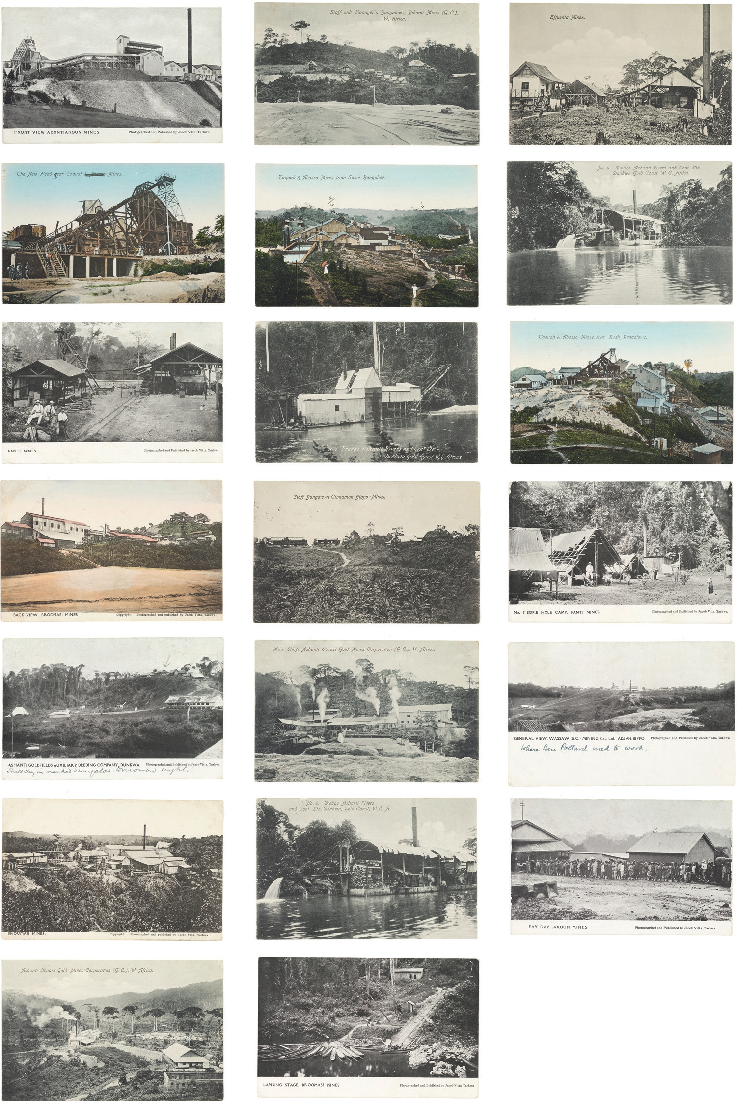 3 
Hellyar convolute of 20 postcards by Jacob Vitta, ca. 1905–1910, halftone and (colorized) collotype prints. Author’s collection