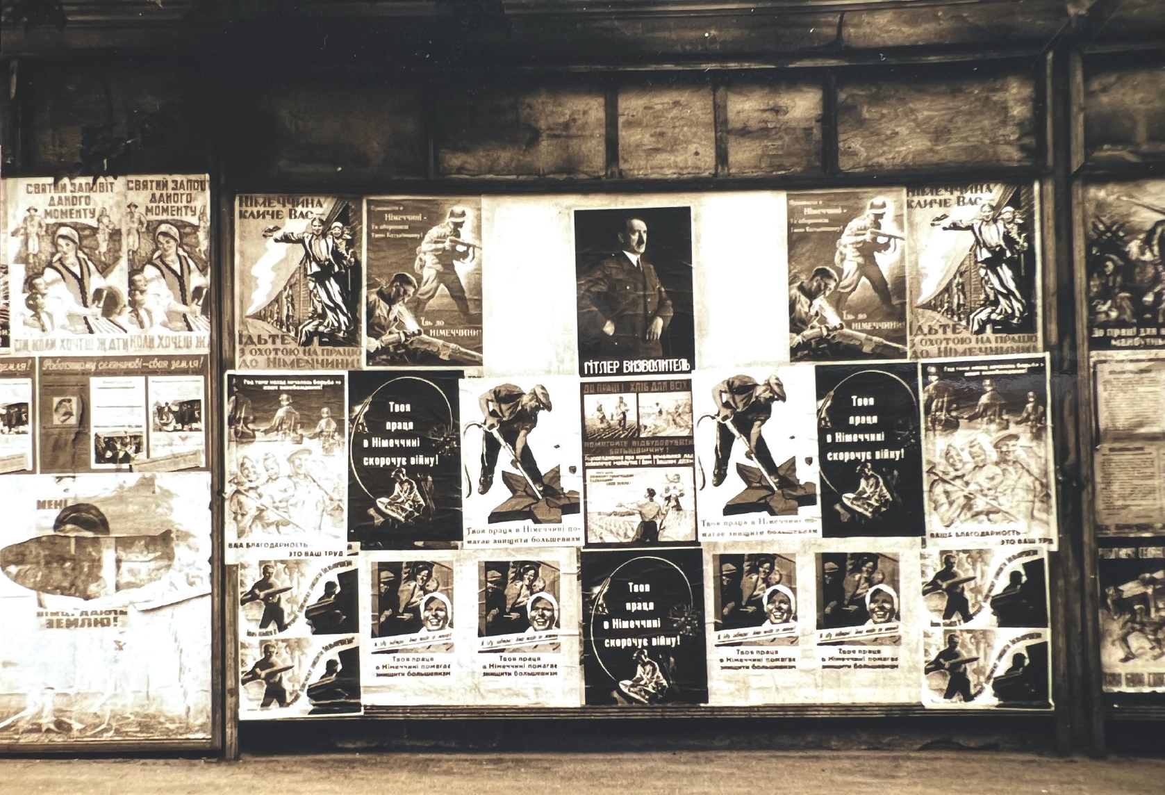 7 
Fritz Heinze, Untitled [propaganda posters for labor recruitment in German-occupied Ukraine], ca. 1941 – 1942. Private collection