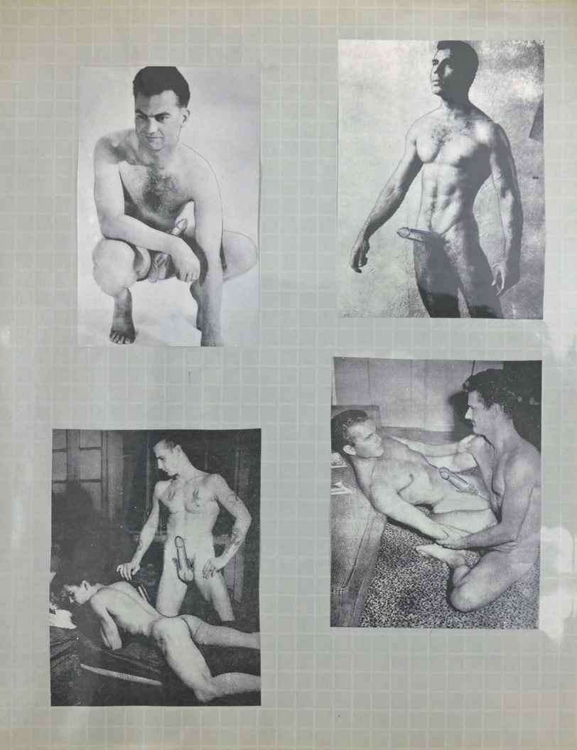 7 
Page from a scrapbook, no date, creator no longer known. San Francisco, GLBT Historical Society, coll. no. 1992-15