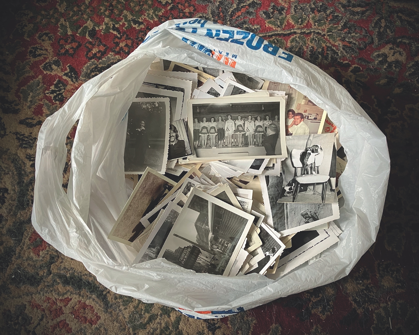 2 
The eponymous garbage bag archive, Madison Brown, 2024. Author’s personal collection