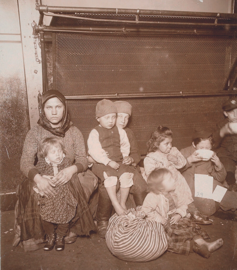 3 
J. H. Adams, Races, Immigration: United States. New York. New York City. Immigrant Station: Regulation of Immigration at the Port of Entry. United States Immigrant Station, New York City: To Be Deported, c. 1900, glossy collodion silver print, 21.1 × 18.4 cm. Cambridge, MA, Harvard Art Museums (transfer from the Carpenter Center for the Visual Arts, Social Museum Collection)