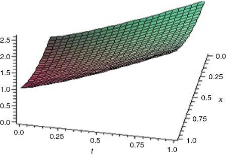 Figure 3: Plot of the RVIM solution for α=0.6 in Example 2.