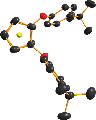 Fig. 2 diamond [24] plot of compound 2, showing the conformation of the two Cp rings. H atoms have been omitted for clarity.