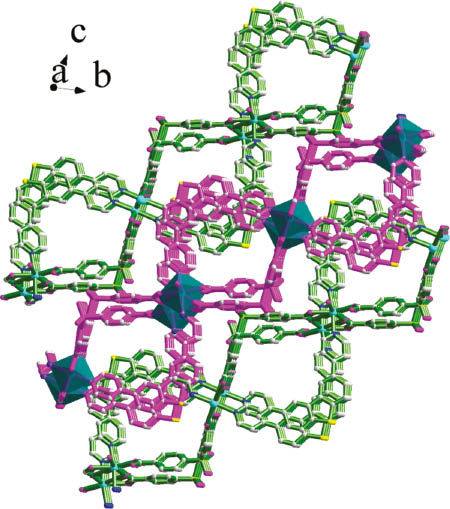Fig. 2: Crystal structure of 1 seen along the crystallographic a axis.