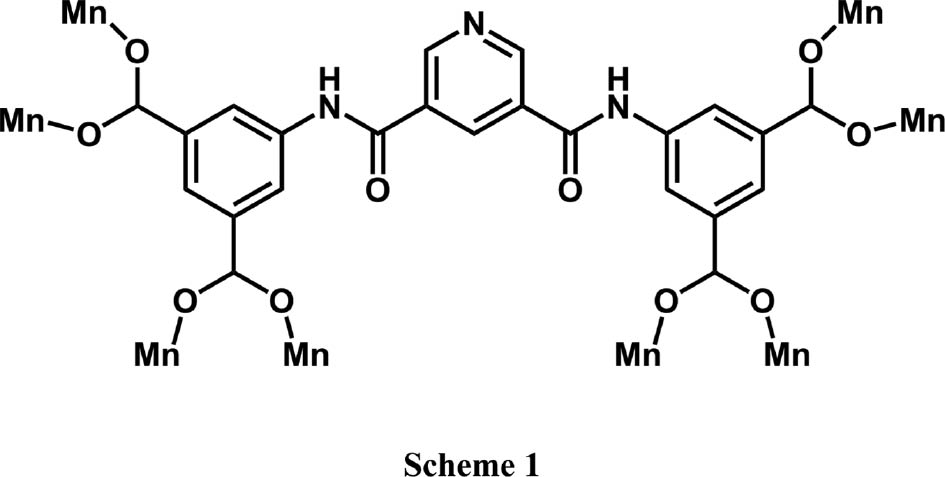 Scheme 1: Coordination modes of H4L appearing in complex 1.