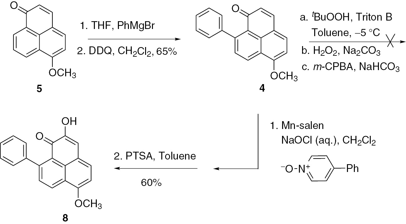 Scheme 2: Synthesis of compound 8.