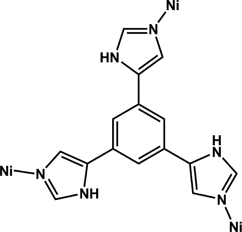 Scheme 1: Coordination mode of H3L appearing in complex 1.