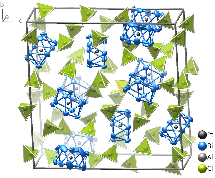 Figure 3: 
Crystal structure of 2 at 100(2) K. The ellipsoids comprise 99% of the probability density of the atoms.
