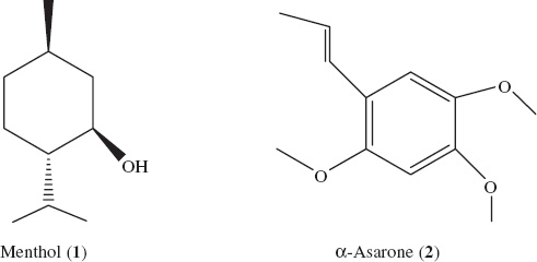 Figure 1: Mosquito larvicidal constituents isolated from the essential oil of Y. japonica