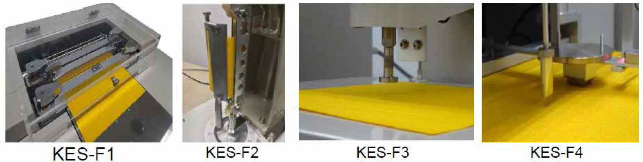 Figure 4 Objective assessment of mechanical properties by KES-F.