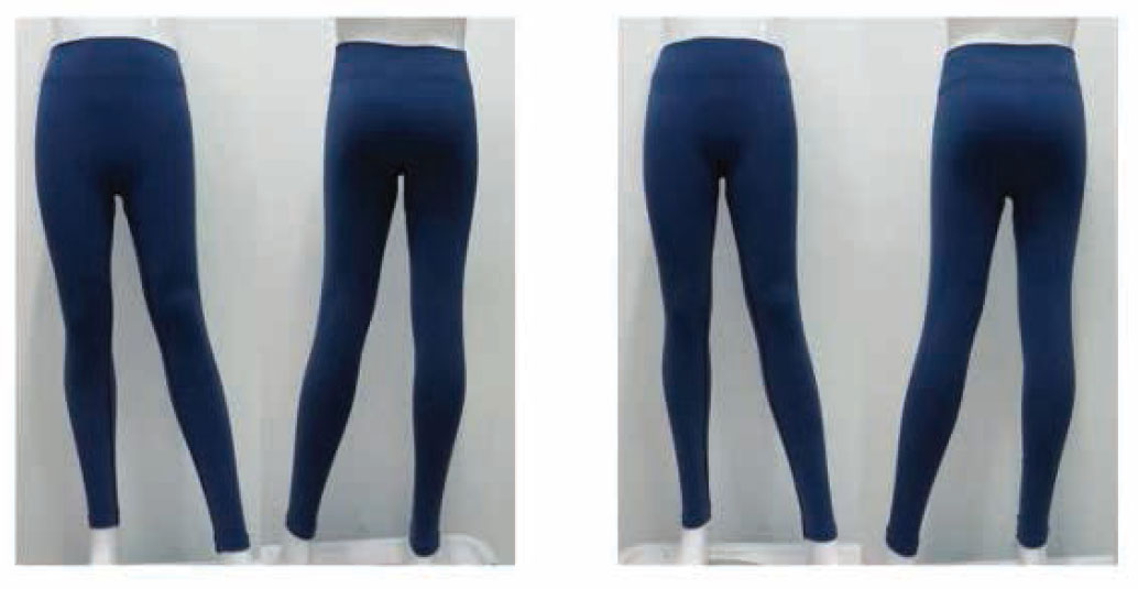 Figure 6. Two commercial yoga leggings