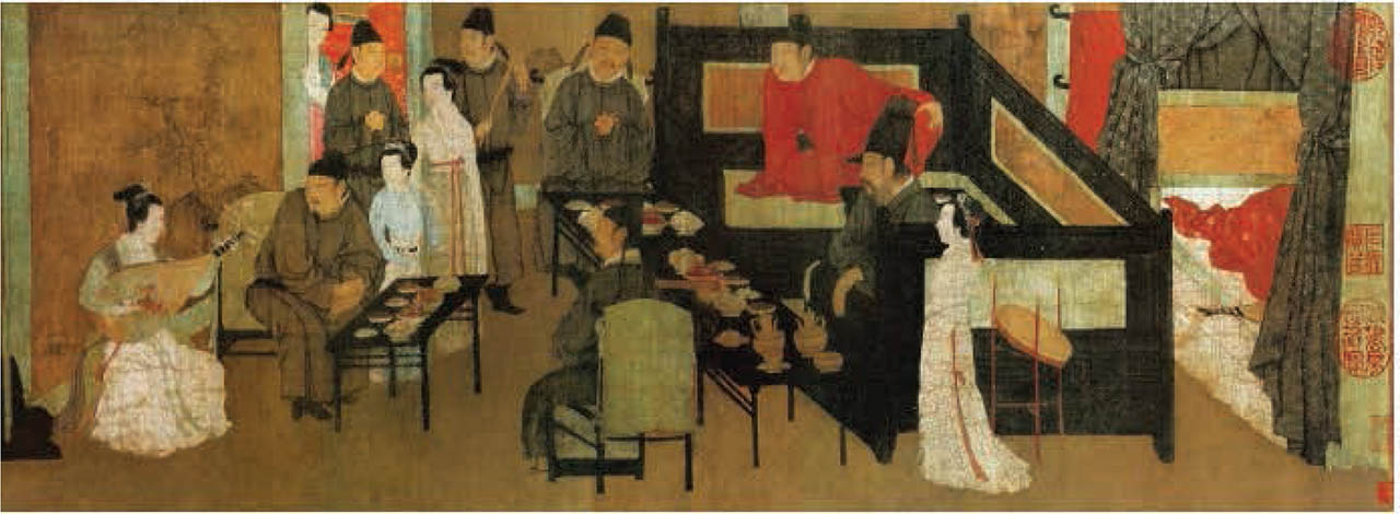 Figure 3. Feasting and listening.