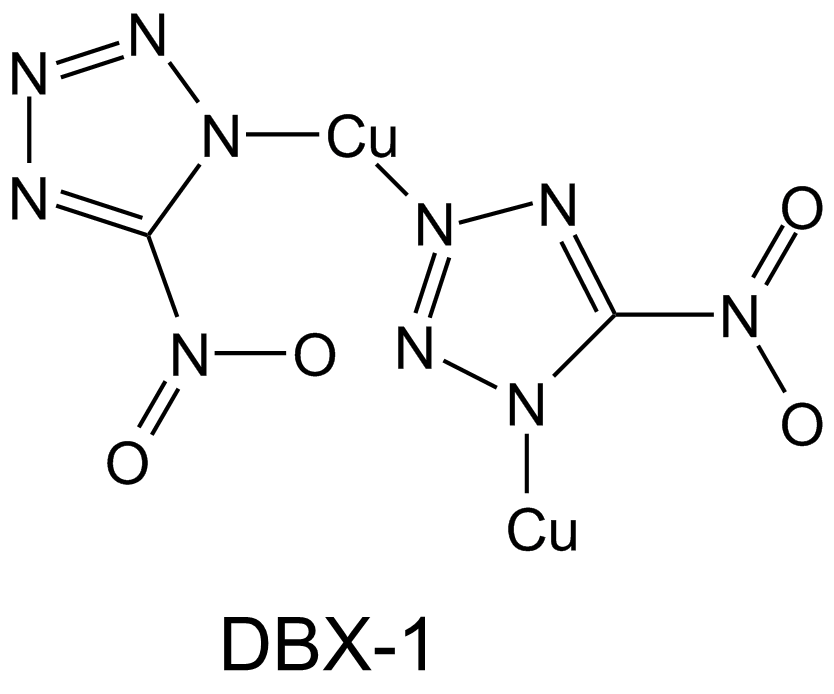 Reaction of Copper(I) Nitrotetrazolate (DBX-1) with Sodium m-Periodate