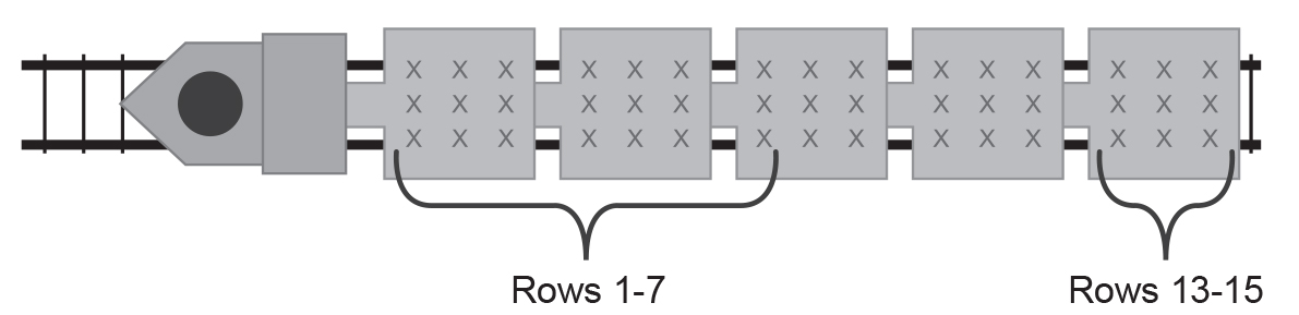 Figure 3.
Roller coaster seating for the functional pyelocalyceal renal model containing renal calculi suspended in urine.